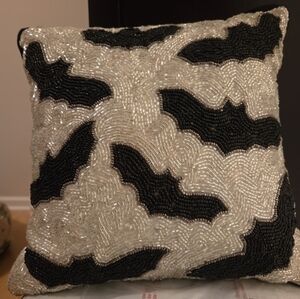 Beaded Bat Pillow